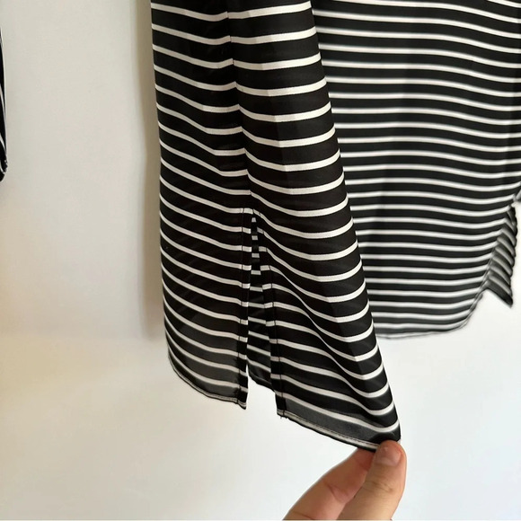 Lauren Ralph Lauren Tunic Blouse Striped Size: XS - Picture 3 of 5
